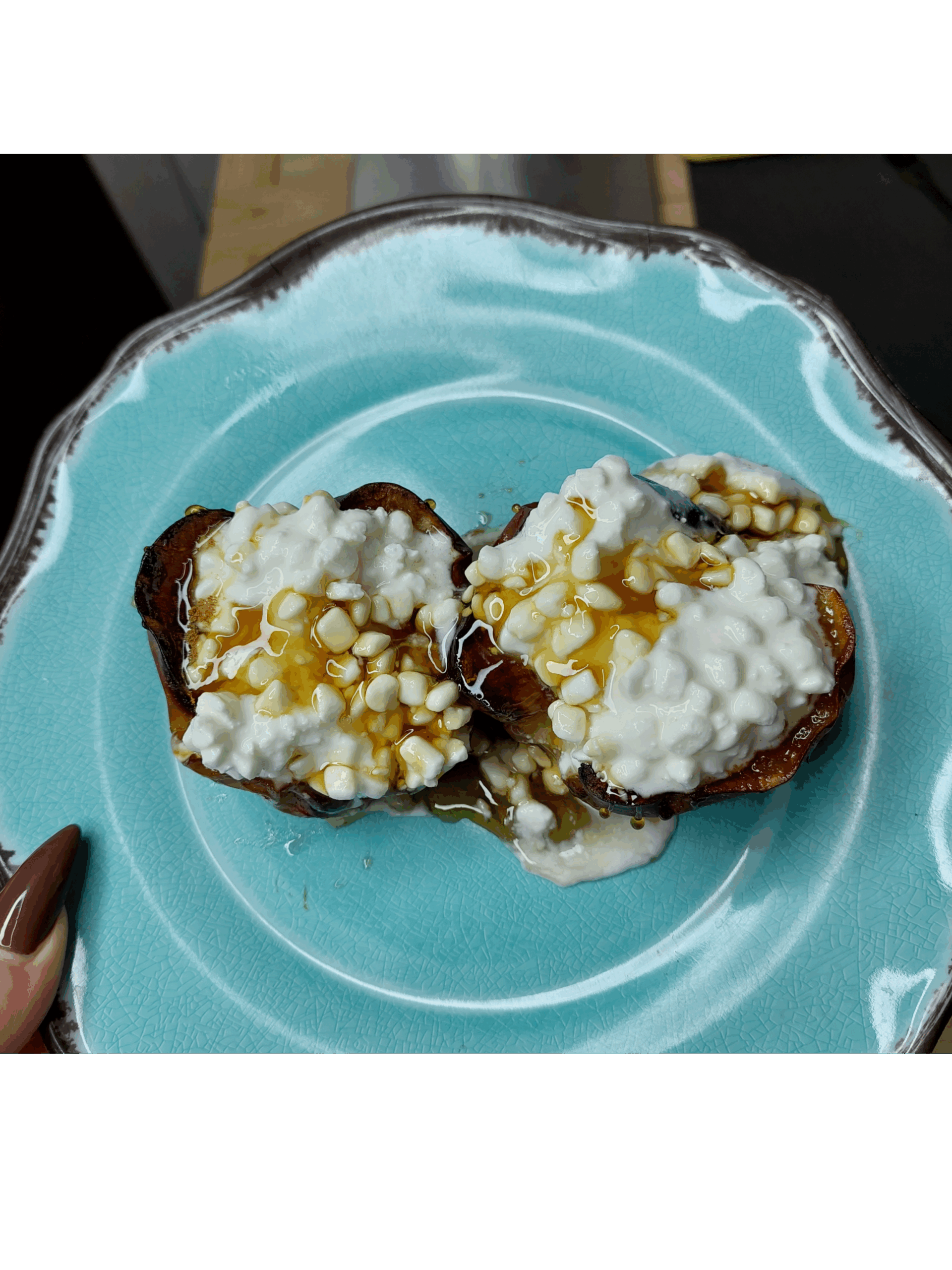 μήλο + cottage + μέλι + airfryer