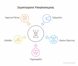 Συμπτώματα υπογλυκαιμίας